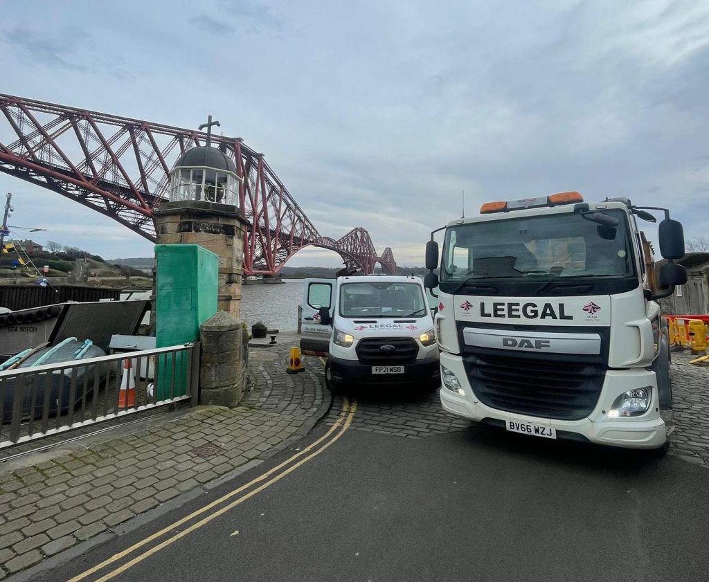 Reinstatement works in North Queensferry